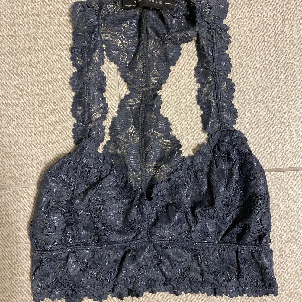 Grey racerback bralette